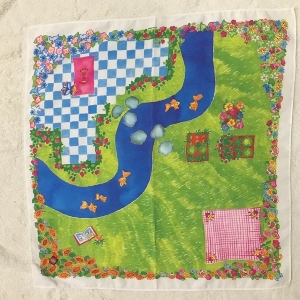 LEGO Vintage Square Scarf Handkerchief Napkin